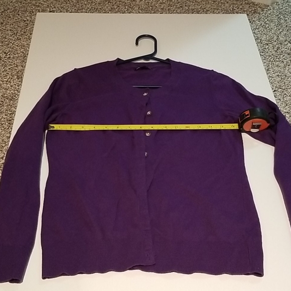 GAP purple cardigan (part of any 2/$20 bundles) - Picture 3 of 4